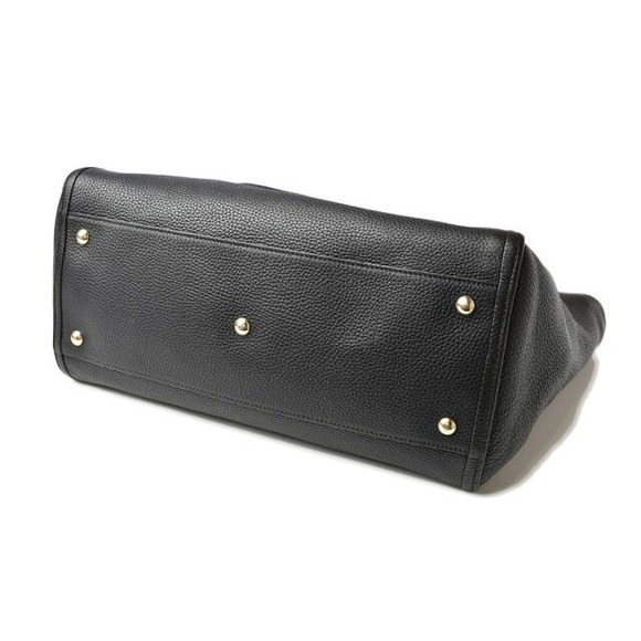 Gucci Soho Interlocking GG Tote Shoulder Bag Black Leather - Picture 6 of 12